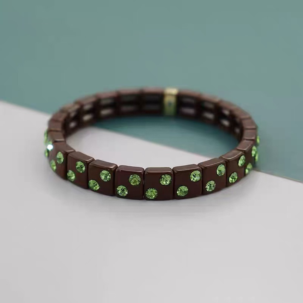 Roxanne Assoulin - Brown Bit X Bit Black Stretch Bracelet